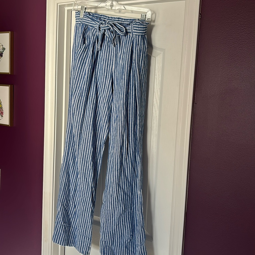 Lightweight elastic waist pants